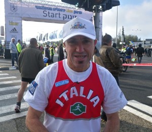 Roberto Giordano alla Maratona di Gerusalemme