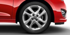 Opel Karl cerchio in lega da 16 pollici, 4 razze doppie