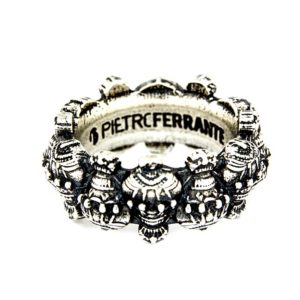 anello mongolfiera argento di Pietro Ferrante